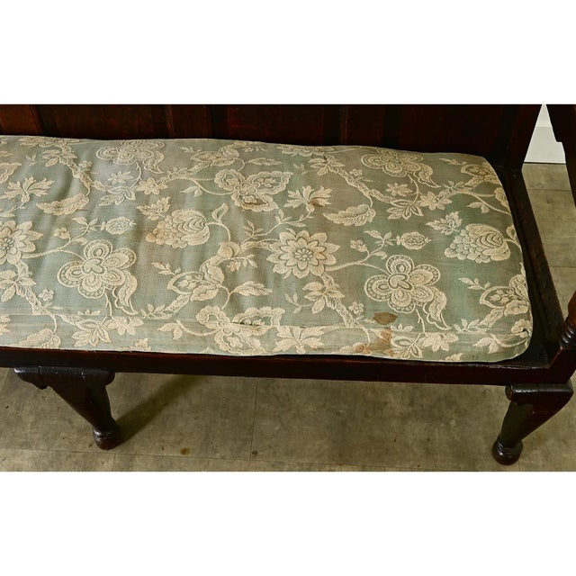18th Century English 18th Century Carved Oak Hall Bench For Sale - Image 5 of 12