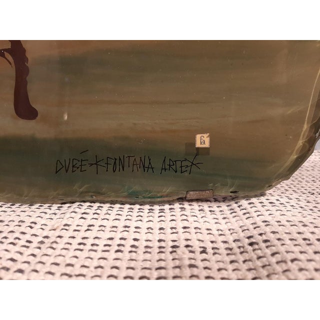 Decorative Plaque with Flowers by Duilio Barnabe for Fontana Arte, 1950s For Sale - Image 9 of 15