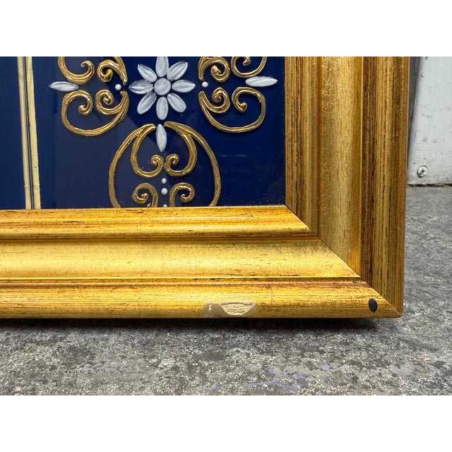 Gold Signoretti Murano Glass + Gold Leaf Wall Mirror For Sale - Image 8 of 12