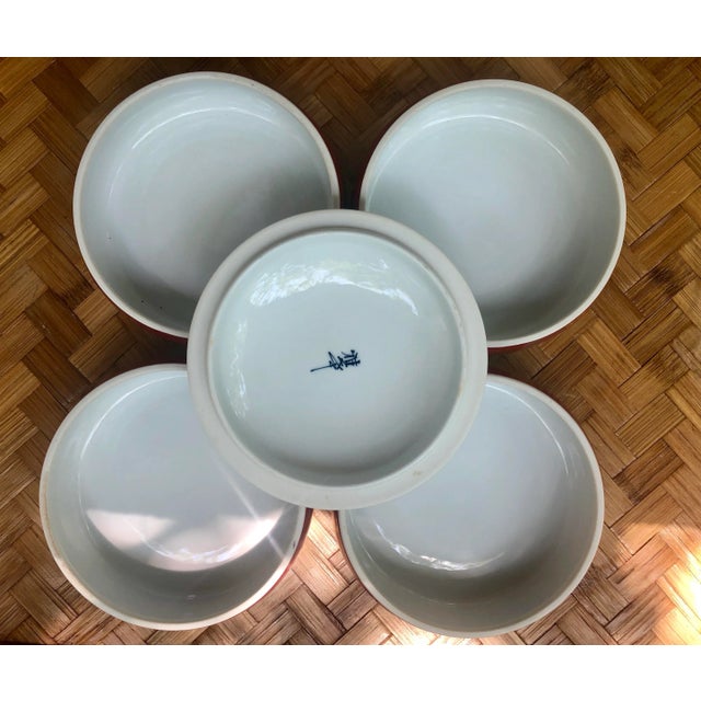 Chinese Gilt Porcelain Bamboo Jubako Wedding Jewelry Stacking Box For Sale - Image 4 of 10