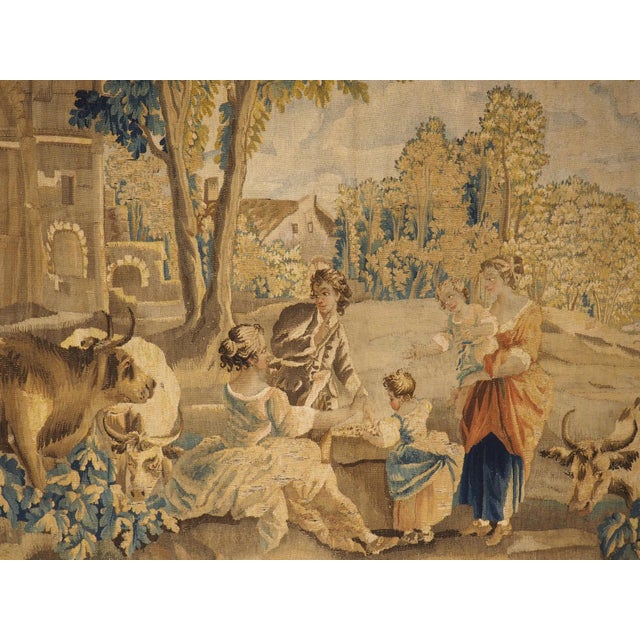 18th Century French Aubusson Park Scene Tapestry For Sale In Dallas - Image 6 of 18