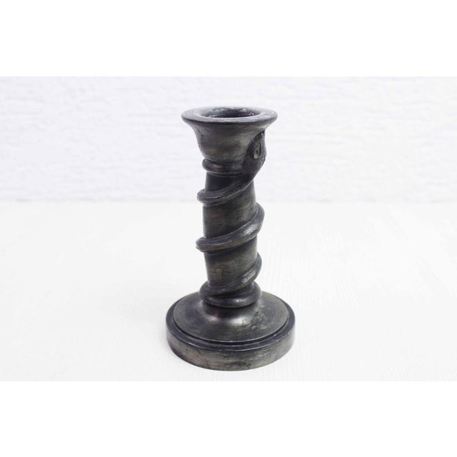 Art Nouveau Style Pewter Snake Candleholder by J. Buchs, 1890s For Sale - Image 11 of 11
