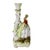 Baroque Antique Von Schierholz German Porcelain Courtly Lady Figural Candlestick With Applied Roses and Leaves . Dresden Style For Sale - Image 3 of 16