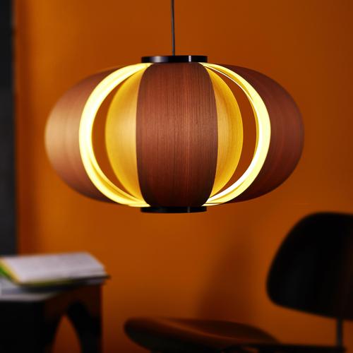 Mini Disa Wood Hanging Lamp by José Antonio Coderch for Tunds For Sale - Image 4 of 12