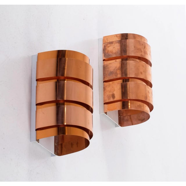 Brown V-155 Wall Lights by Hans-Agne Jakobsson, 1960s For Sale - Image 8 of 10