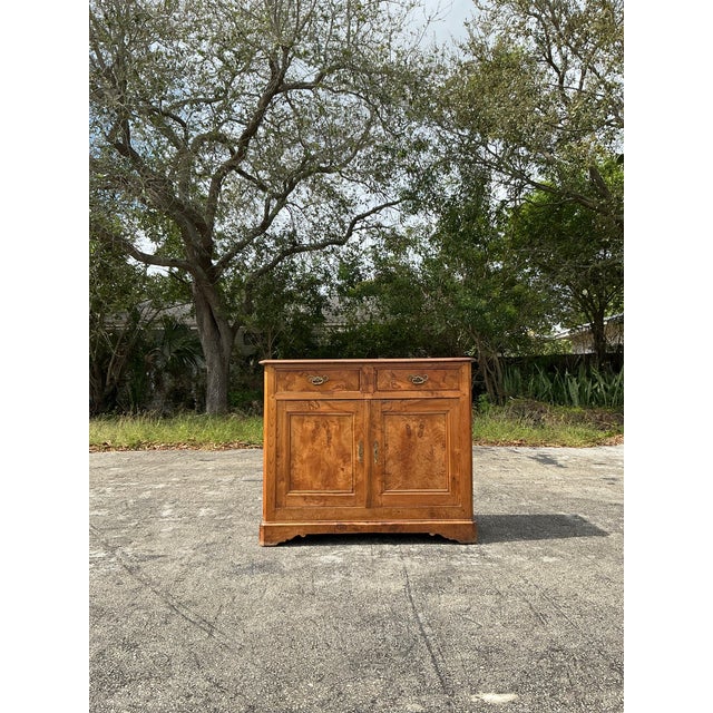 Early 20th Century Vintage Boho 19th Century Burl Sideboard For Sale - Image 5 of 12