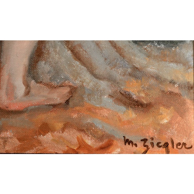 Nude With Tree at El Capitan - Yosemite Mid Century Figurative Landscape by Margaret Wherry Ziegler For Sale In Monterey, CA - Image 6 of 7