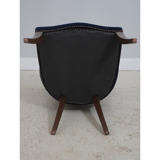 Set of 12 Ralph Lauren Design Blue Velvet Dining Room Chairs For Sale - Image 18 of 18