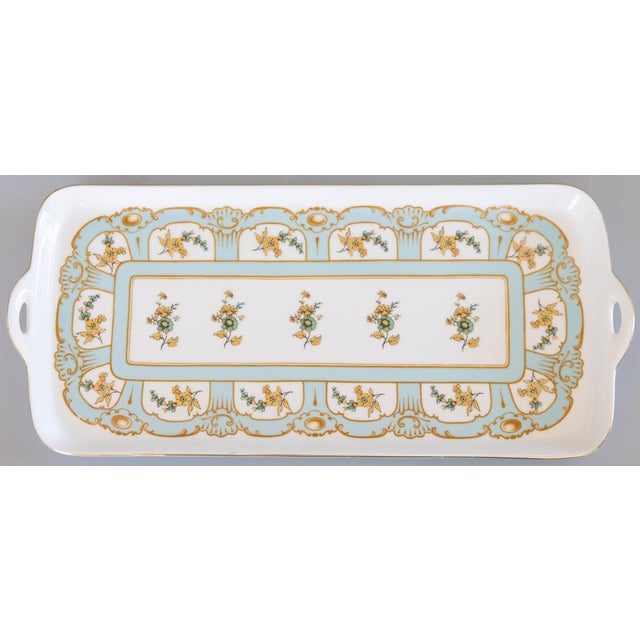 White Vintage French Limoges Style Porcelain Tray For Sale - Image 8 of 8