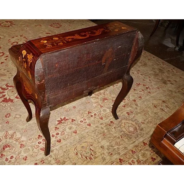 R. J. Horner & Co. 19th Century Inlaid Mahogany Slant Front Secretary Desk Attributed to Horner For Sale - Image 4 of 10