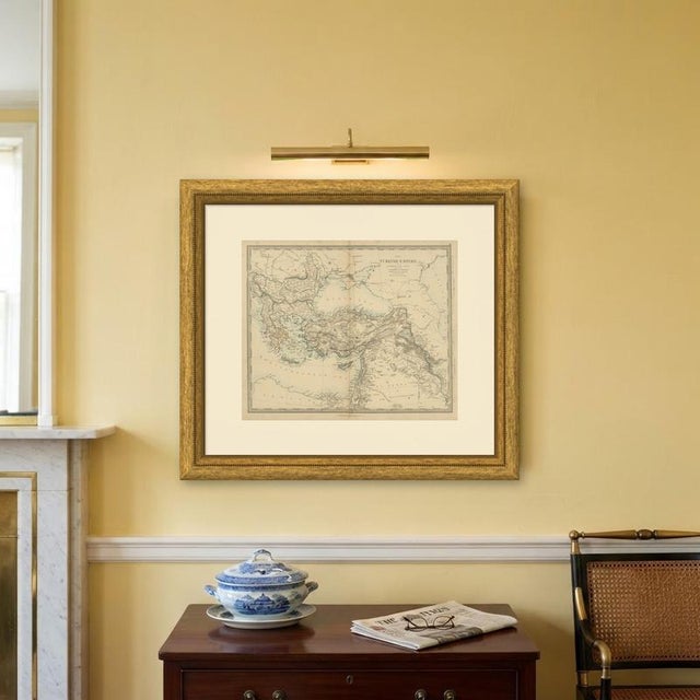 Paper Antique Map of the Turkish Empire and Greece, 1858 For Sale - Image 7 of 9