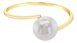 6MM Solitaire Cultured Pearl Ring 14k Yellow Gold, Size 3