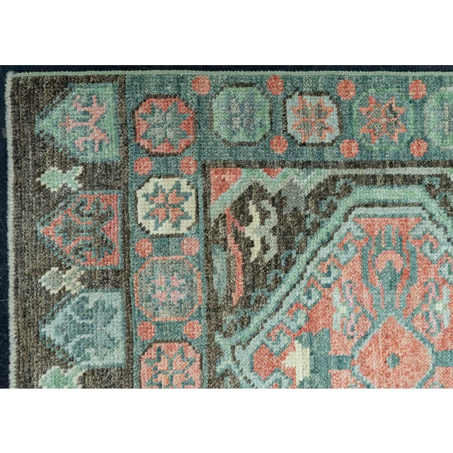 Early 21st Century Turkish Oushak Rug 2'9" x 8'4" #20227 For Sale - Image 5 of 8