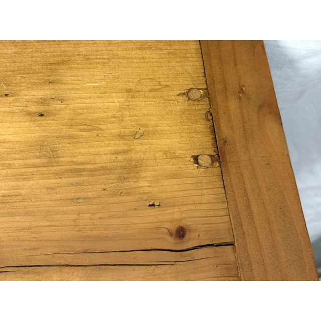 Antique Rustic Primitive Pine Two Door Cabinet With Drawer, Locks, and Key For Sale - Image 11 of 18