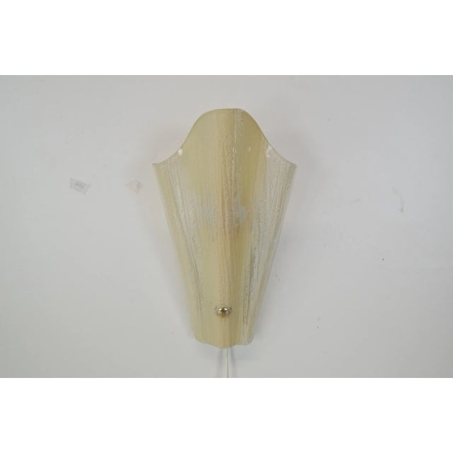 Made in Czechoslovakia. Made of glass and metal. New cabling 1x40W,E27 or E26 bulb. Original condition. US adapter...