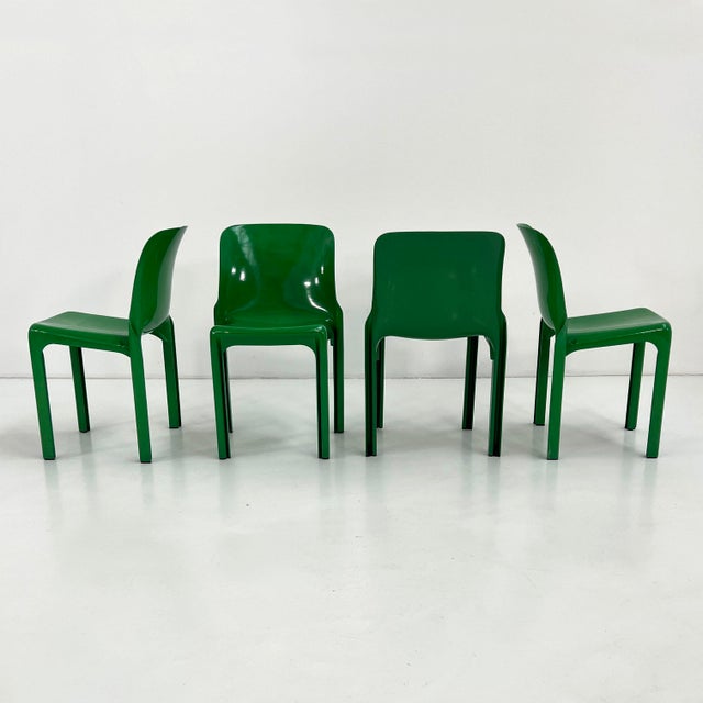 1970s Selene Chairs by Vico Magistretti for Artemide, 1970s, Set of 4 For Sale - Image 5 of 12