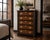 Late 19th Century Solid Oak Chest of Drawers | Onyx Black & Old Chapel Satin Walnut Restoration For Sale - Image 4 of 4