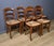 Vintage Cherrywood Straw Chairs, 1950s, Set of 6 For Sale - Image 9 of 18