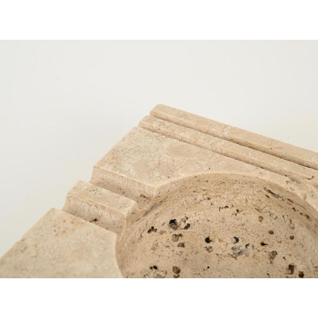 1970s Mid-Century Modern Square Travertine and Marble Ashtray by Mannelli, 1970s For Sale - Image 5 of 14