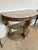 French Early 19th Century French Louis XVI Style Creme Peinte Giltwood Console Table For Sale - Image 3 of 6