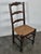 Straw-Seated Chairs with Slatted Oak Backs, Set of 6, in Very Good conditions.