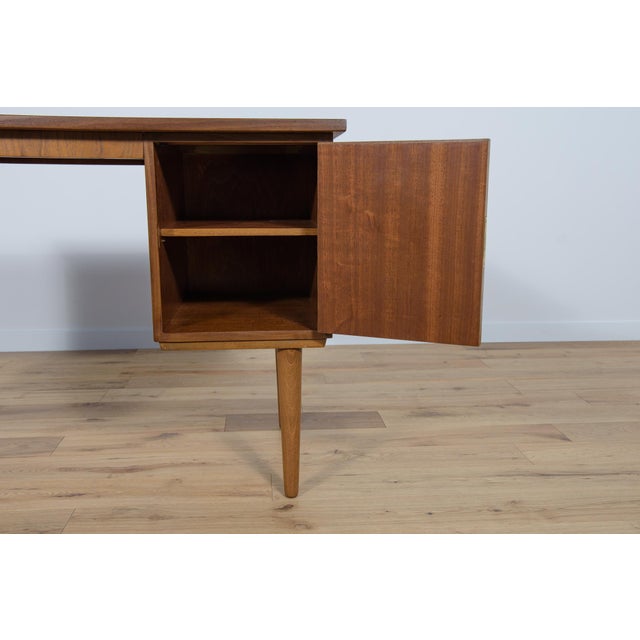 Mid-Century Danish Teak Desk, 1960s For Sale - Image 11 of 17