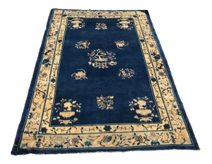 Antique Chinese Peking Wool Rug- 6’x9’