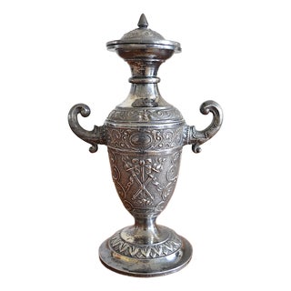 Small Antique Empire Silver-Plated Vase from WMF, 1920s For Sale