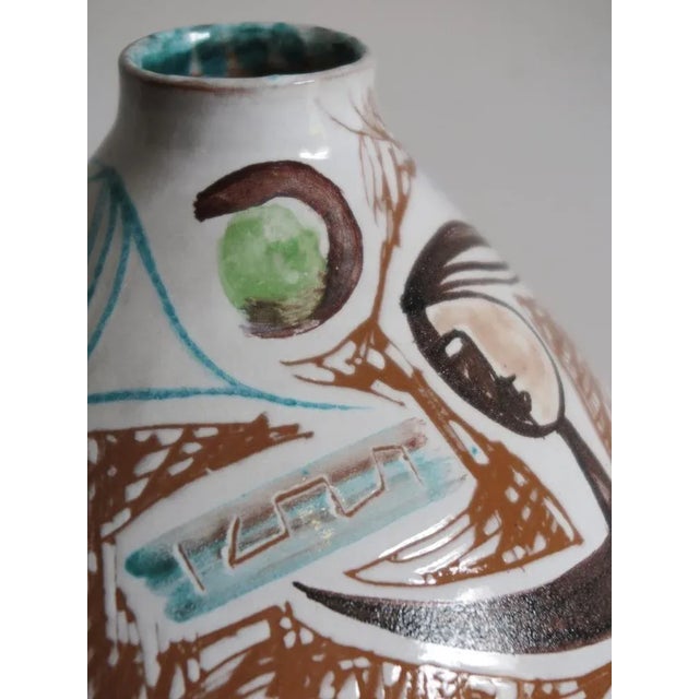 Mid-Century Modern Italian Ceramic Vase by Elio Schiavon, 50s For Sale - Image 3 of 7