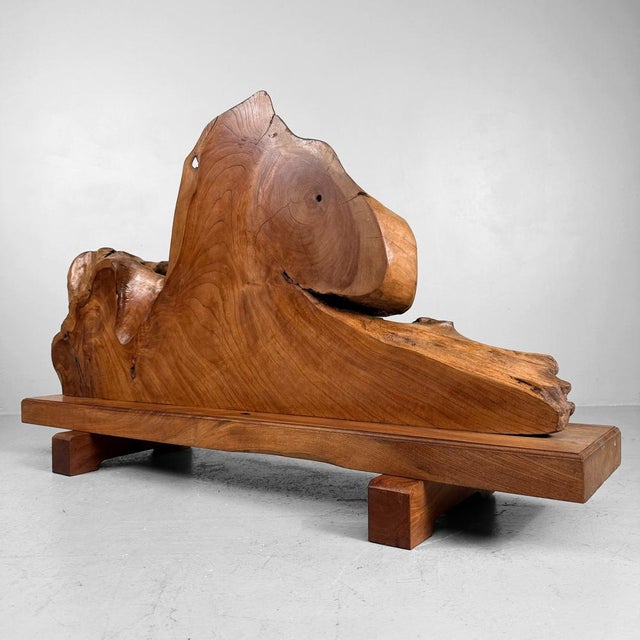 Monumental Japanese Keyaki Wood Sculptural Object, 1950s For Sale - Image 16 of 17