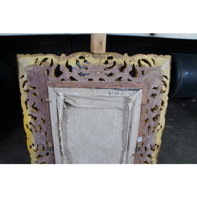 Late 20th Century Kalina Oksana 'The Girl Entreaty' Portrait Painting Ornate Rococo Frame For Sale - Image 9 of 12