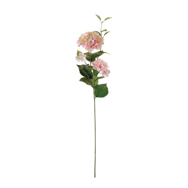 Add soft color and graceful height to your floral decor with this Pink Hydrangea Spray Set. Featuring multiple hydrangea...