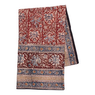Iznik Floral Print Tablecloth, 6-seat table - Maroon For Sale