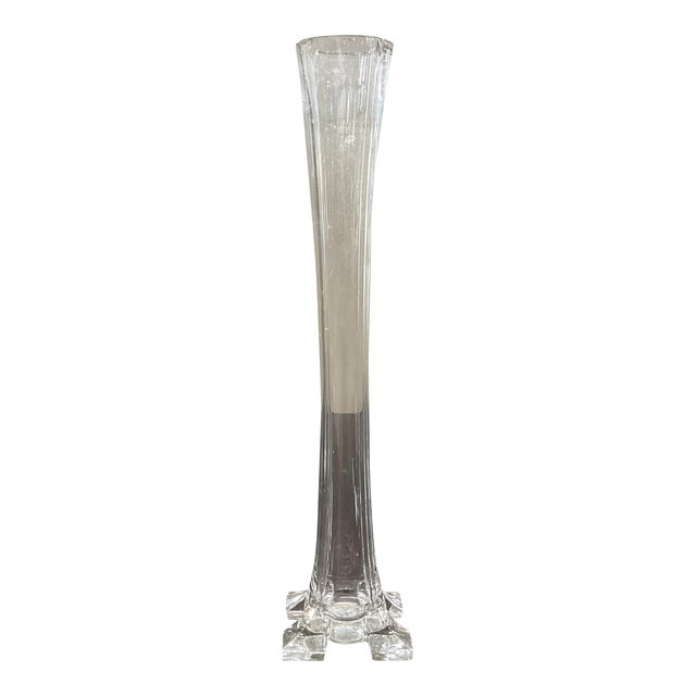 Glass Vase, Belgium, 1920's For Sale