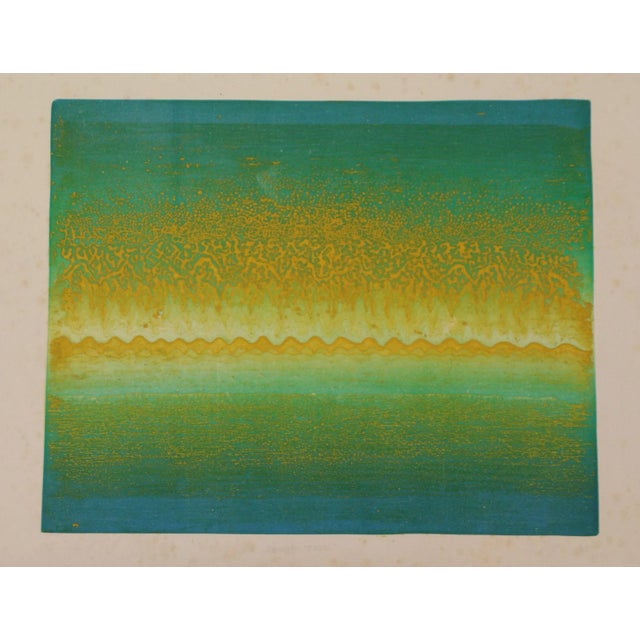 Mid 20th Century Original Vintage Abstract Screenprint For Sale - Image 5 of 5