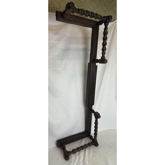 Vintage Expandable Oak Fireplace Fender For Sale - Image 4 of 13