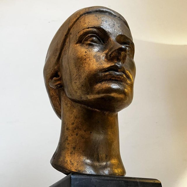 Robert Delnest, Woman's Bust, 1961, Bronze For Sale - Image 6 of 18