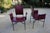 Armchairs in Bordeaux Red Leather by Ross Littell for Matteo Grassi, Steel, Italy, 1980s, Set of 2 For Sale - Image 6 of 18