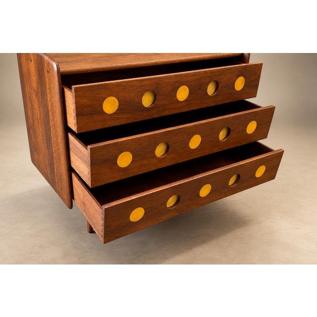 Brazilian Modern Imbuia Chest of Drawers by Móveis Cimo, Brazil, 1950s For Sale In New York - Image 6 of 18