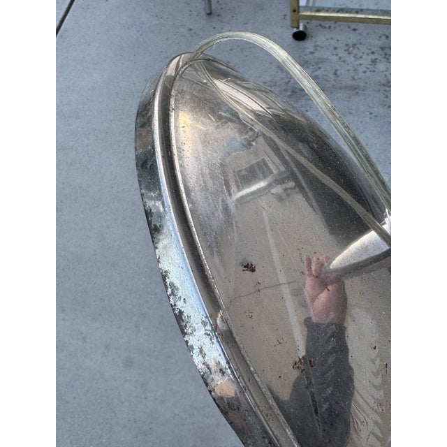 Vintage 1970s Mid Century Modern Attributed to Koch & Lowy Chrome Pharmacy Floor Lamp, Adjustable Reading Light For Sale - Image 11 of 11