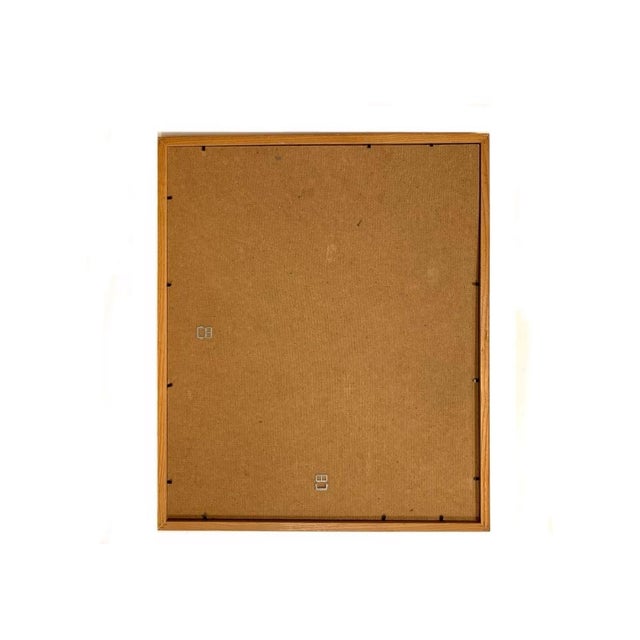 1970s 1970s Japanese Framed Wood Block Print of a King With Chop Mark For Sale - Image 5 of 10