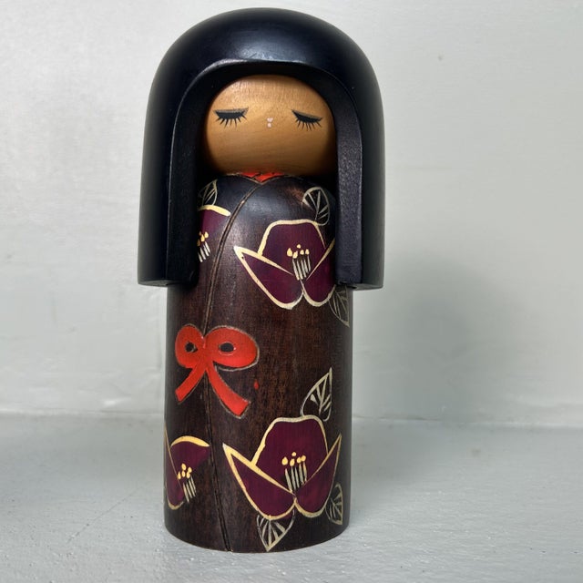 Vintage Kokeshi by Miyashita Hajime, 1970s For Sale - Image 9 of 9