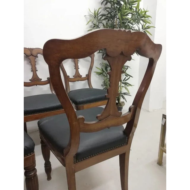 19th Century French Charles X Chairs, Set of 7 For Sale - Image 4 of 7