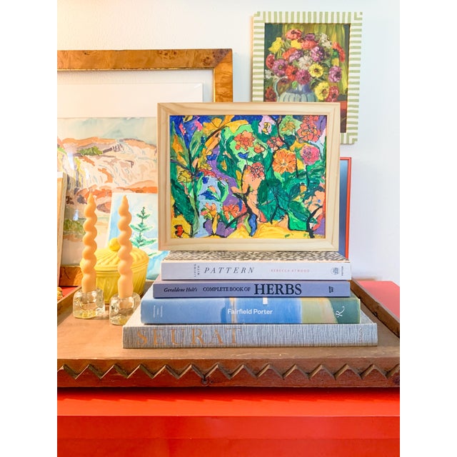 Gallery Framed Original Whimsical Acrylic Painting on Canvas, Signed, c.2001 For Sale - Image 9 of 9