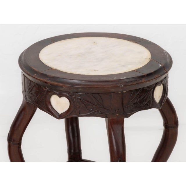 Victorian Victorian Chinoiserie Style Mahogany Ottomans, 2 For Sale - Image 3 of 7
