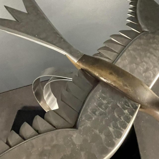 Art Deco Metal Sculpture of Bird, 1930s For Sale - Image 4 of 16