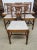 Set of Six 1930s Refinished Lyre-Back Mahogany and Upholstered Dining Chairs For Sale - Image 12 of 12