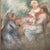 This reproduction of Pierre-Auguste Renoir's "La Family (Mother and Child)" is painted on canvas, capturing the warmth and...
