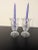 Shannon Crystal Vintage Godinger Shannon Crystal Mini Hurricane Candle Holders For Sale - Image 4 of 6
