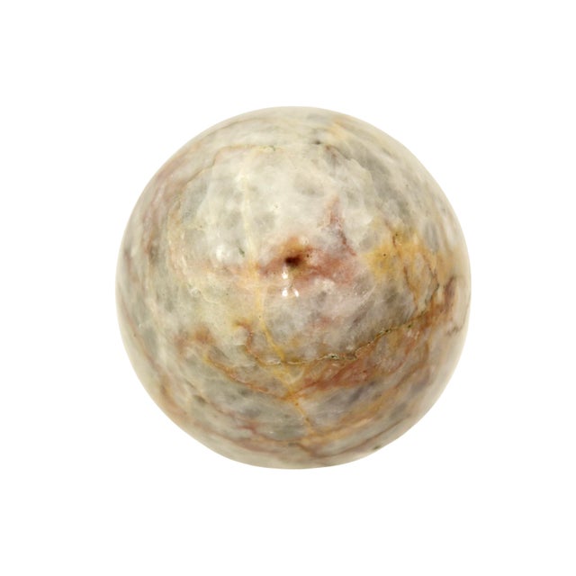 Stone Marbled Stone Egg W/ Stand For Sale - Image 7 of 7